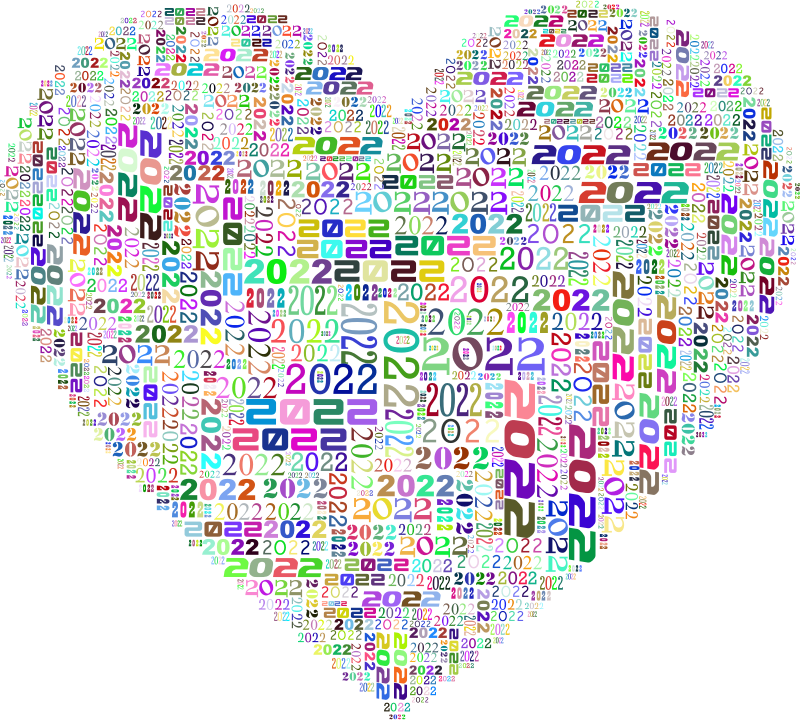 2022 Heart Colorful