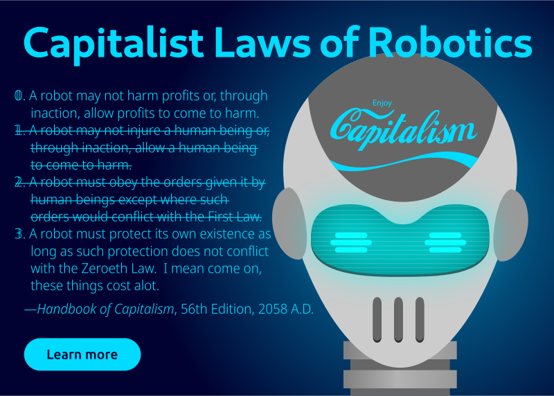 Capitalist Laws of Robotics