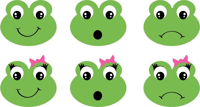 Frog faces
