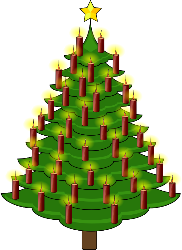 Christmas Tree with Candles