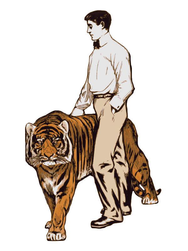 Man and his Tiger