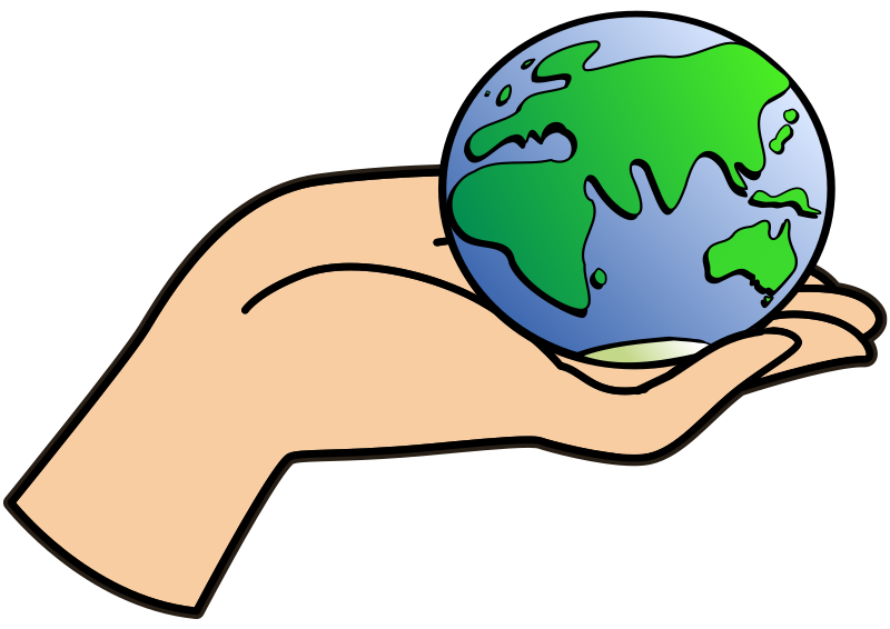 Hand with Earth in It