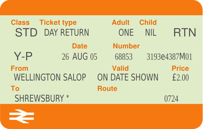 Train ticket (UK)