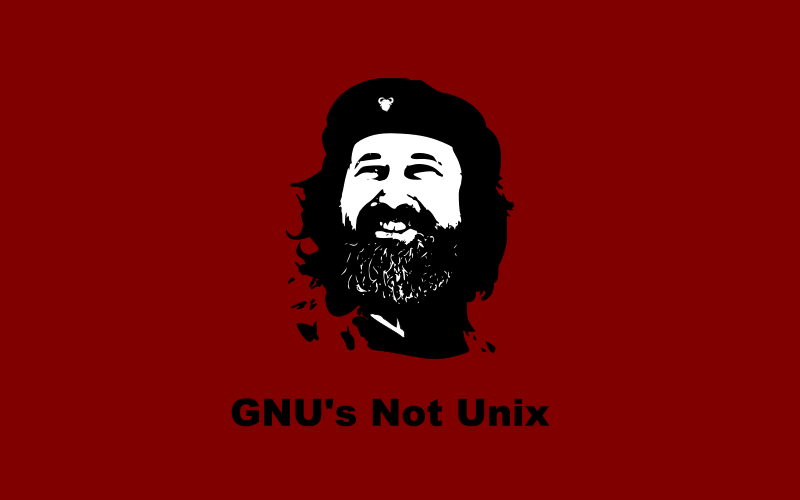 Che Stallman with GNU recursive acronym