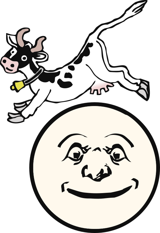 A Cow Jumping Over the Moon
