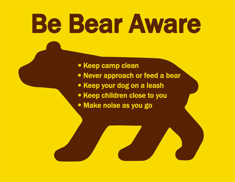 Be Bear Aware Sign