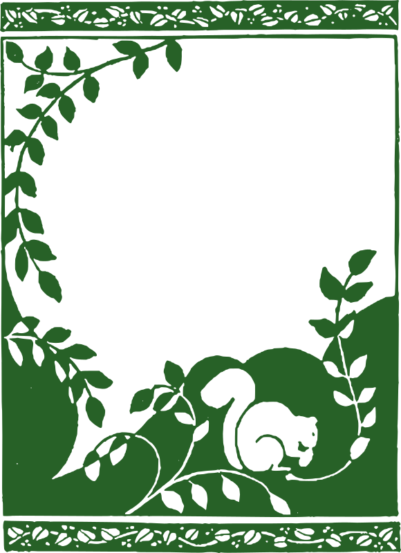 Green Squirrel Frame