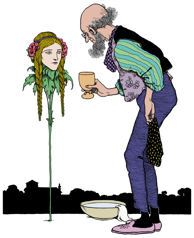 Old Man And Woman Plant - Colour Remix
