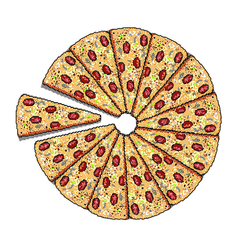 8-bit Sliced Pizza