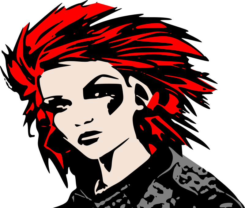 Redhead punk girl