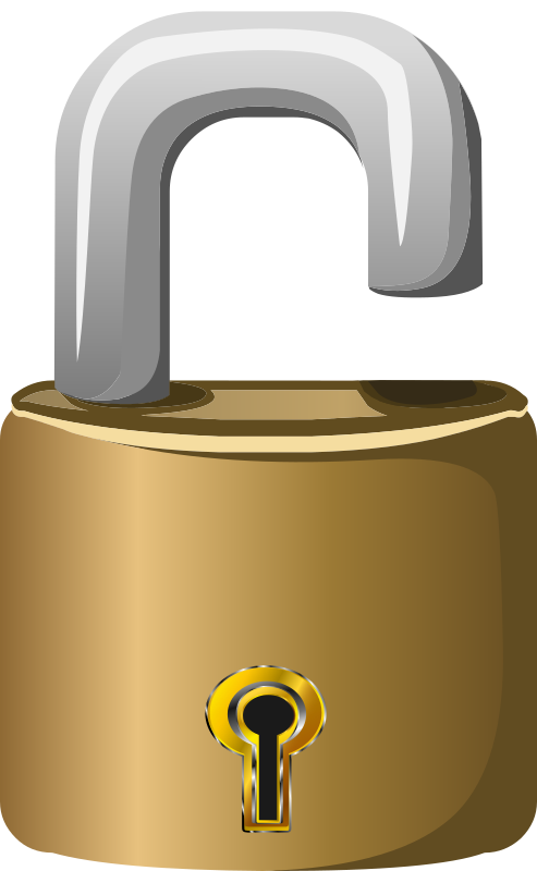 Lock with Keyhole - Open