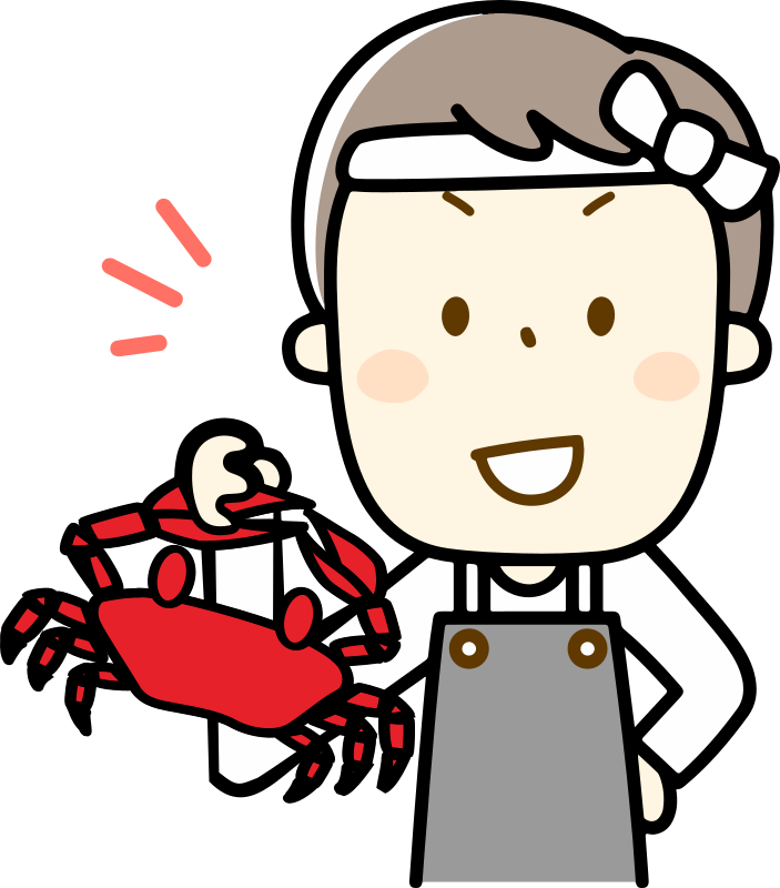 Fishmonger with a Crab
