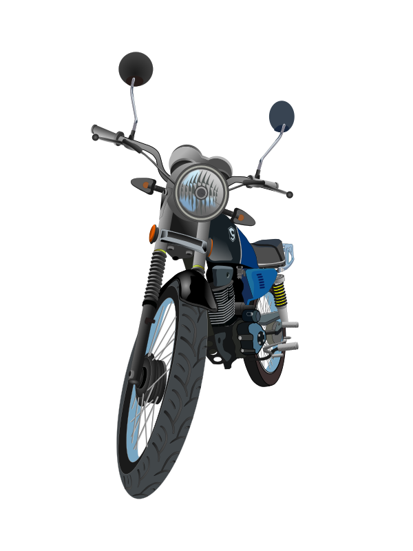 Motocicleta sin maletero (Motorcycle without trunk)