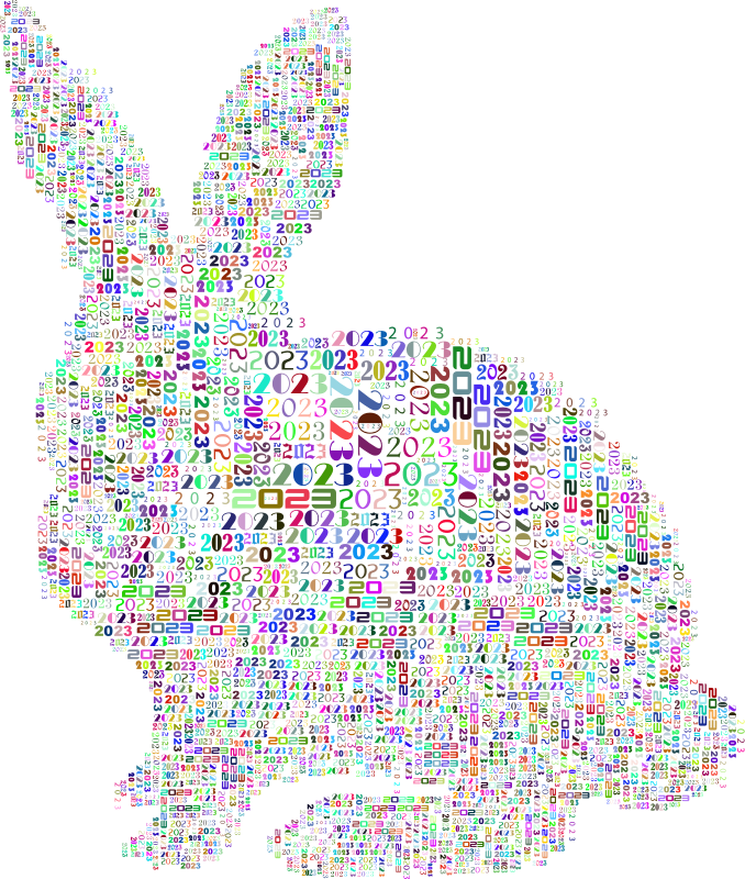 Year Of The Rabbit 2023 Colorful