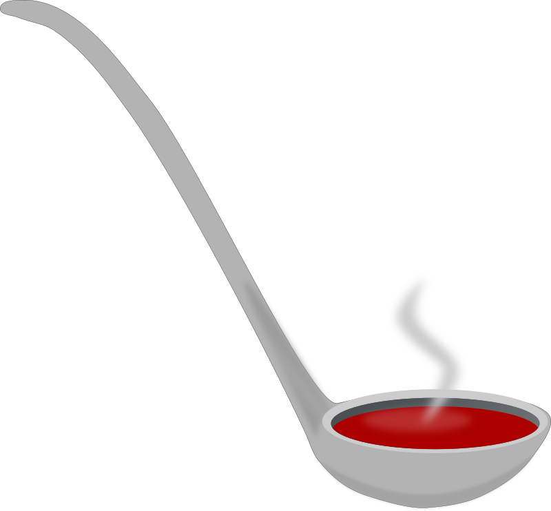 Ladle with Hot Soup