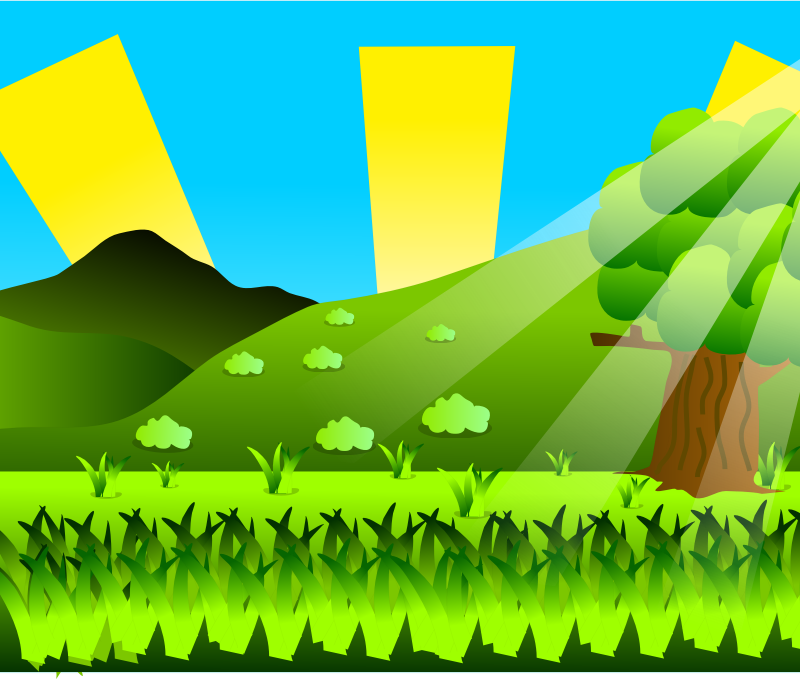 Cartoon Valley Background