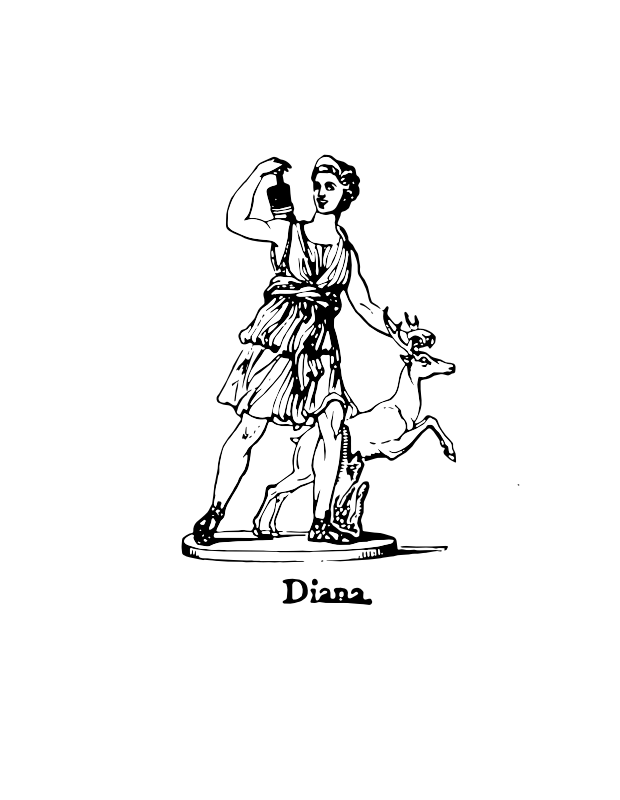 The Goddess Diana with a Stag