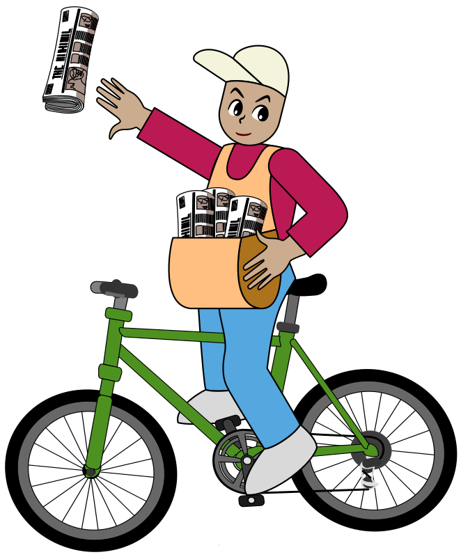 Paperboy On A Bike