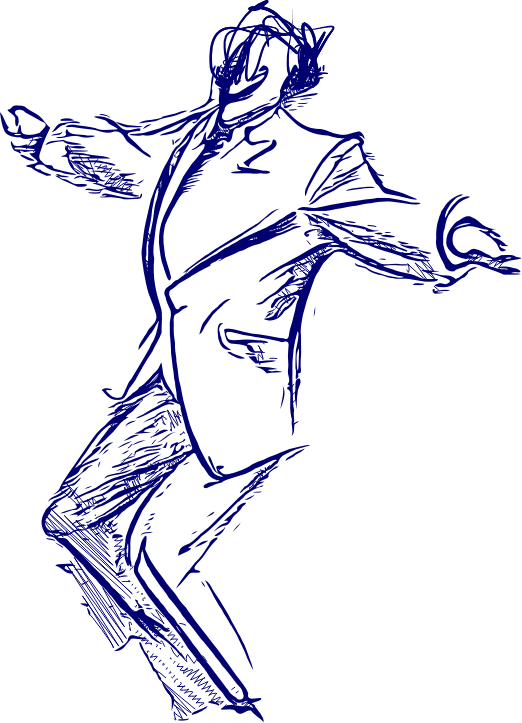 Doodle of a Man Dancing