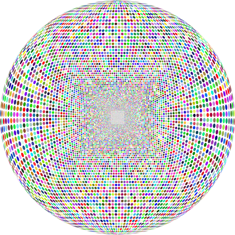 Colorful Circles Sphere