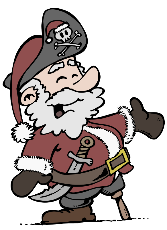 Santa Pirate - Isolated