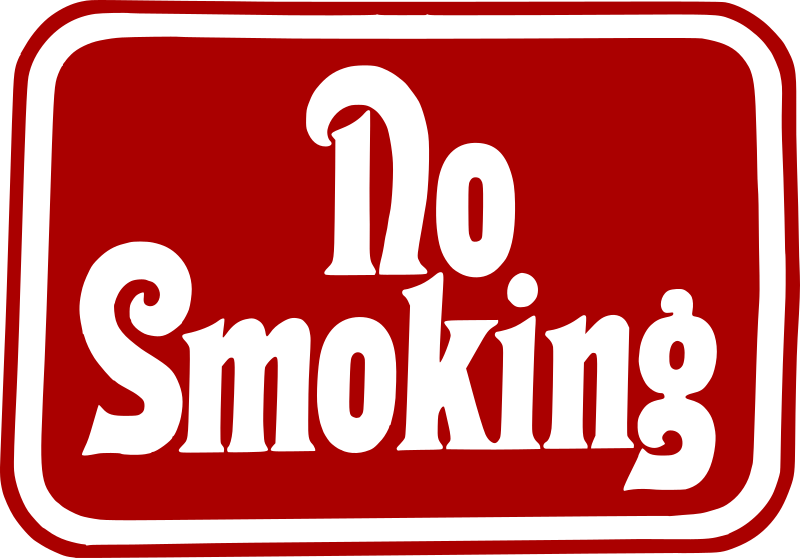 Retro No Smoking Sign