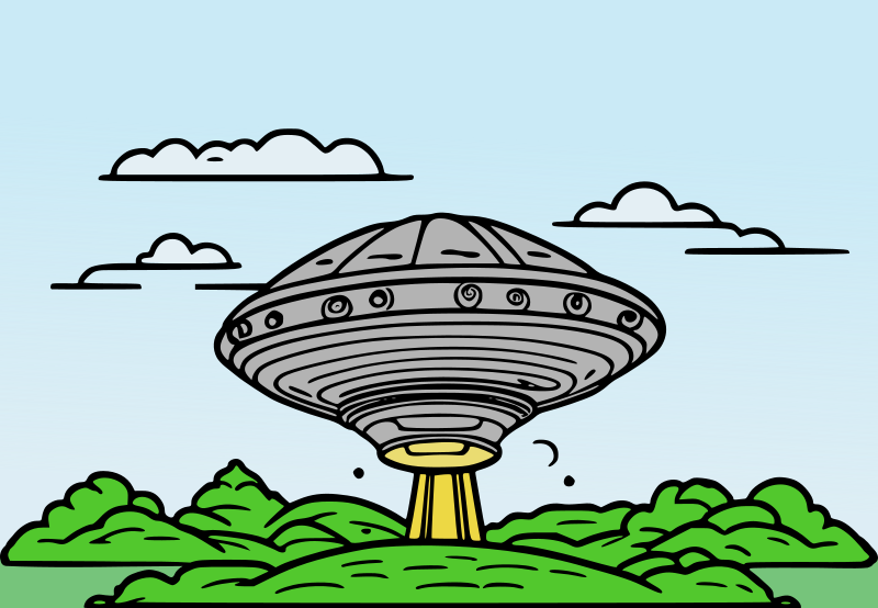 Classic UFO Scene
