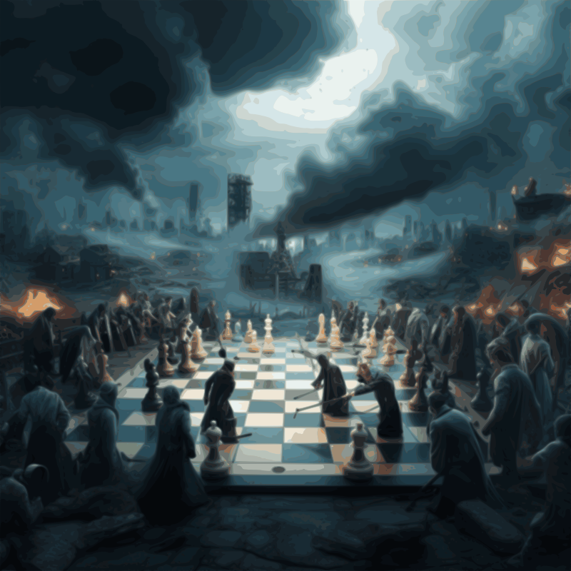 Chessboard real fight