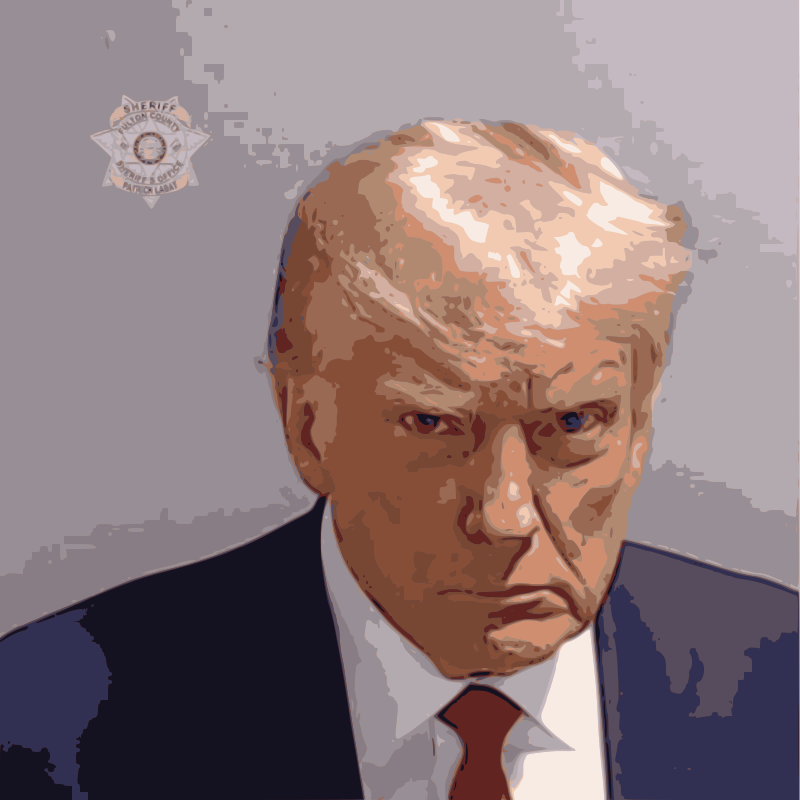 President Donald Trump Mugshot