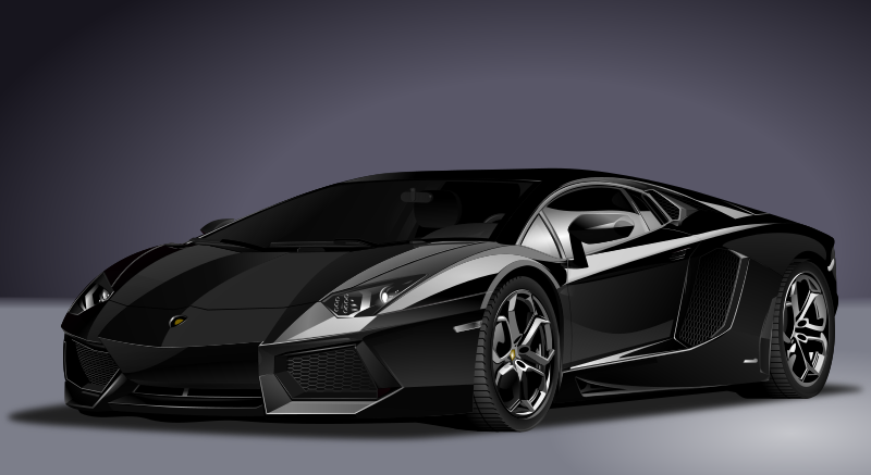 Sports Car - Lamborghini Black