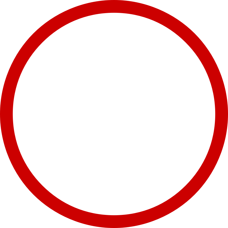 round red frame circle 