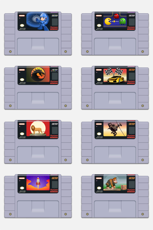 Retro Video Game Cartridges - Collection
