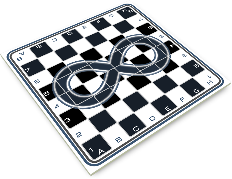 Chess Board Infinity Symbol