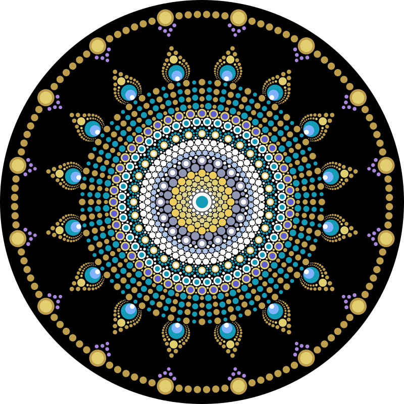 Dot Mandala - Gold Necklace