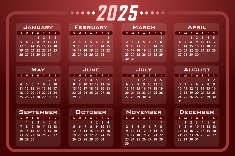 Calendar 2025