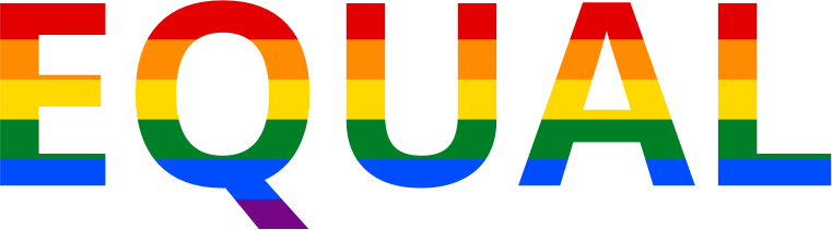 EQUAL in pride colors transparent 