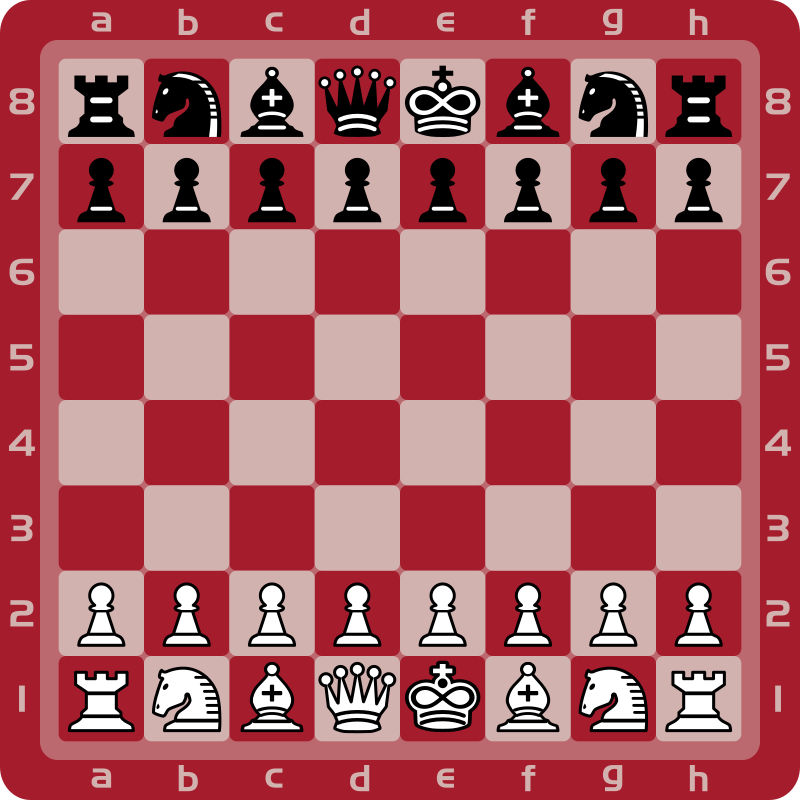 Chess 2d - Red squares