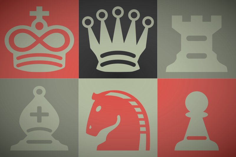 Chess Pieces - Retro Icons