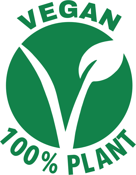vegan plant-based round sticker trans