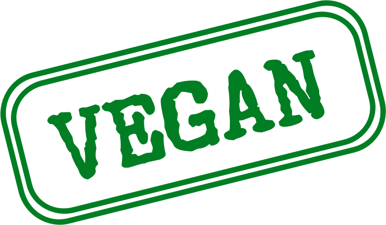 vegan ink stamp in green 
