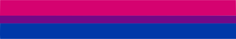 Bisexual pride flag banner ultra wide