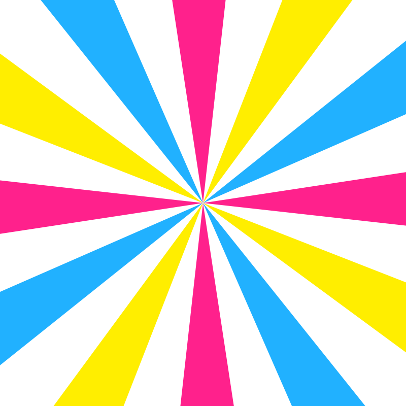 Pansexual pride star burst transparent overly 