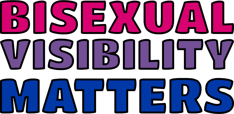 bisexual visibility matters word art