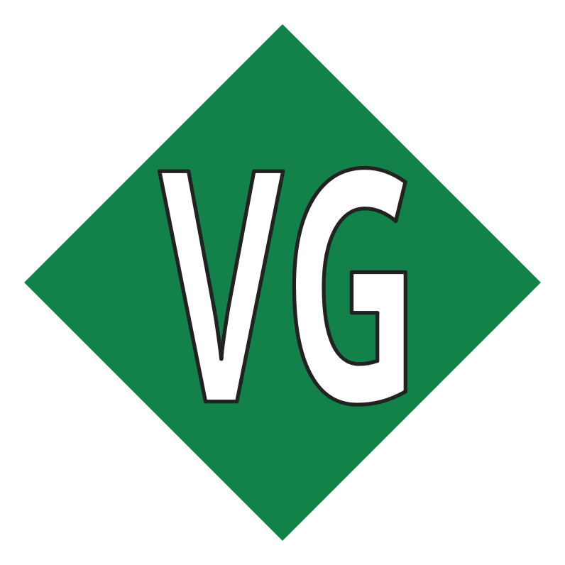 VG vegan vegetarian diamond symbol