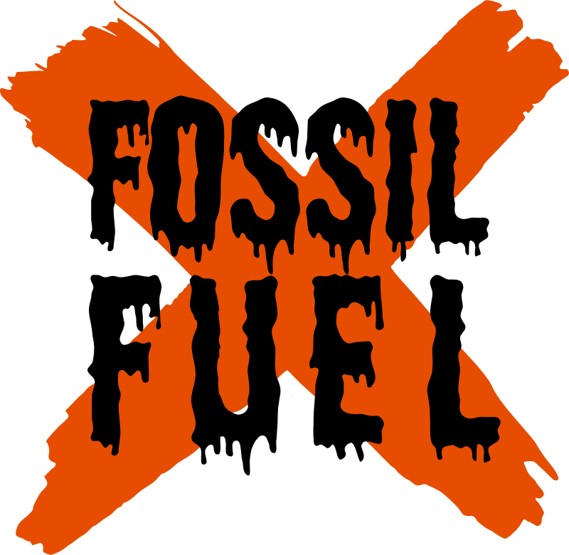 Fossil fuel black oil drips on orange X