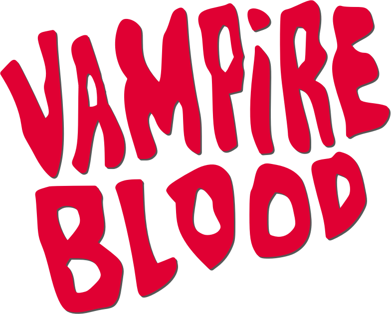 Vampire blood words in red 