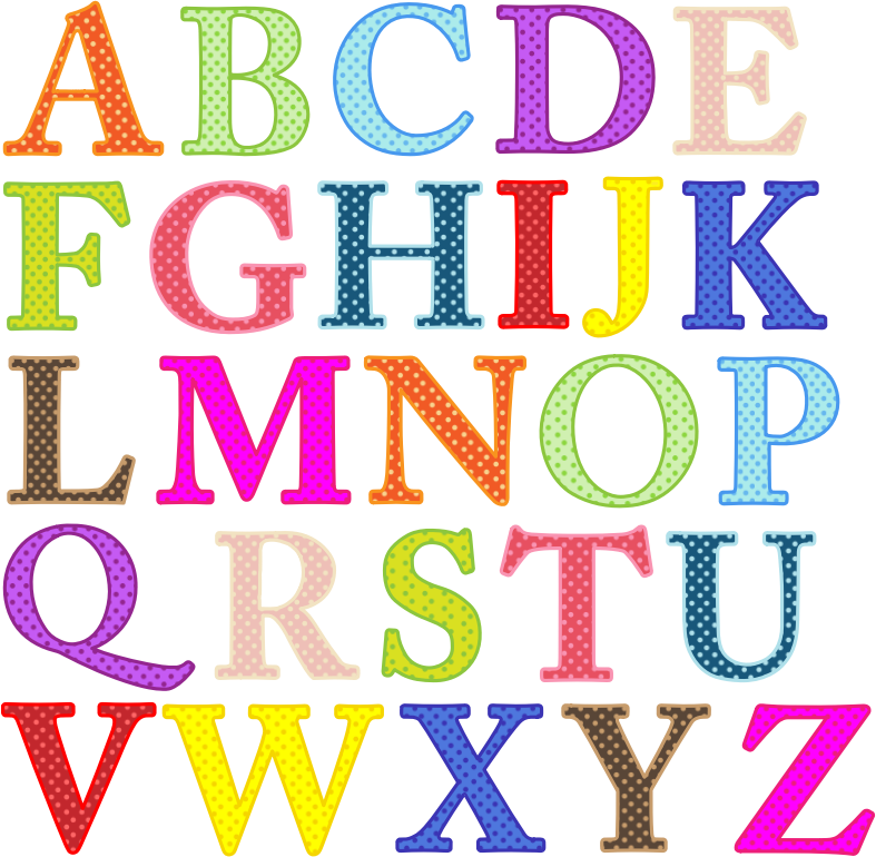 Colorful Alphabet Uppercase - Circle Fill