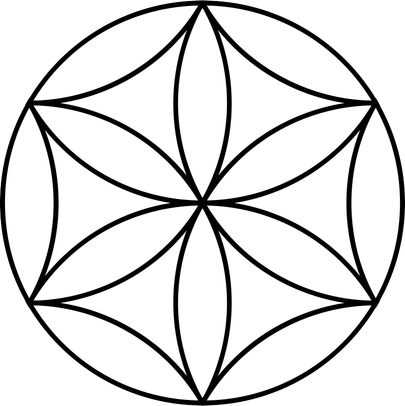 6 Petal Flower of Life on Triangular Grid