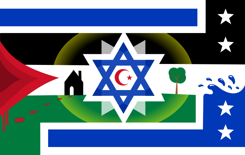Flag of UNITED STATES OF ISRALESTINE - REMIX 2
