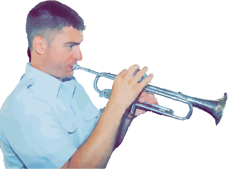 Man Playing Bugle